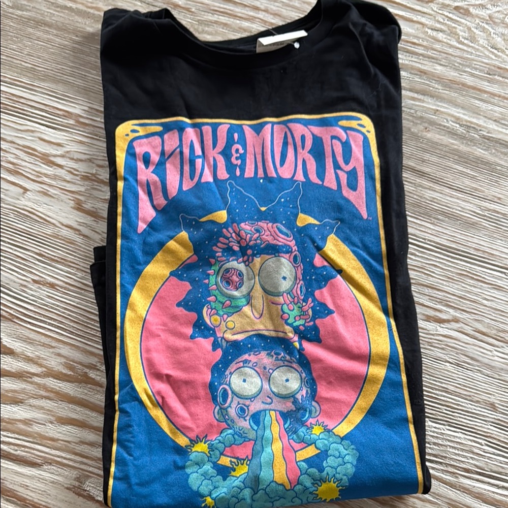 Rick & Morty Men’s Black Graphic T-Shirt